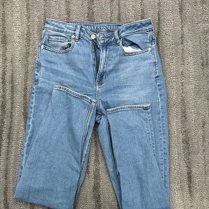 American Eagle Outfitters Women's High Rise Light Blue Jeans
